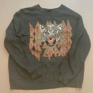 Womens Def Leppard crew neck